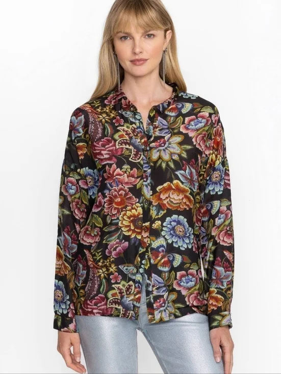 Johnny Was The Audrey Oversized Blouse - Picture 12 of 13